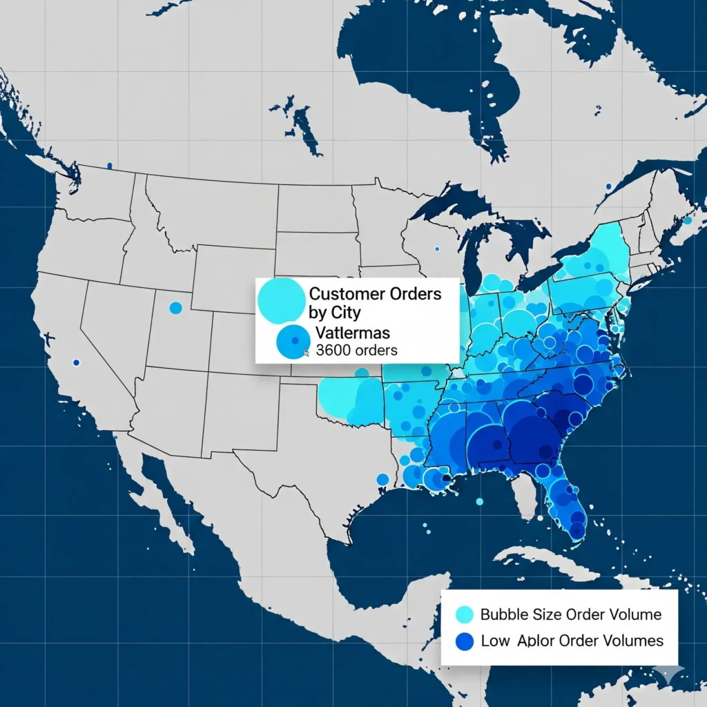 zoho Bubble Map (Geo)