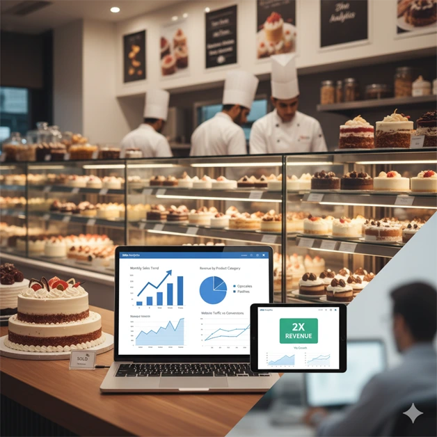 Cake shop using Zoho Analytics for sales growth