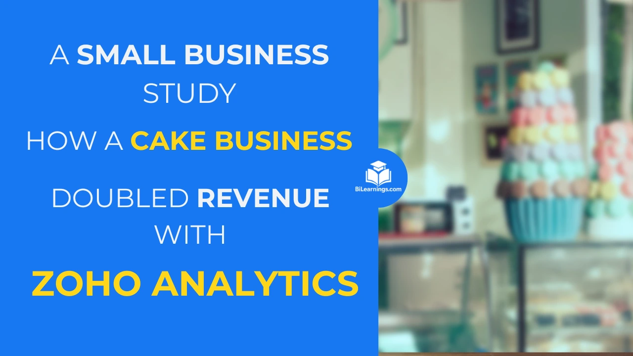 Zoho Analytics small business case study dashboard