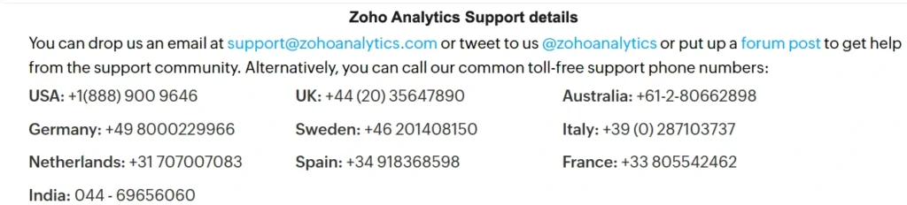 zoho-analytics-support