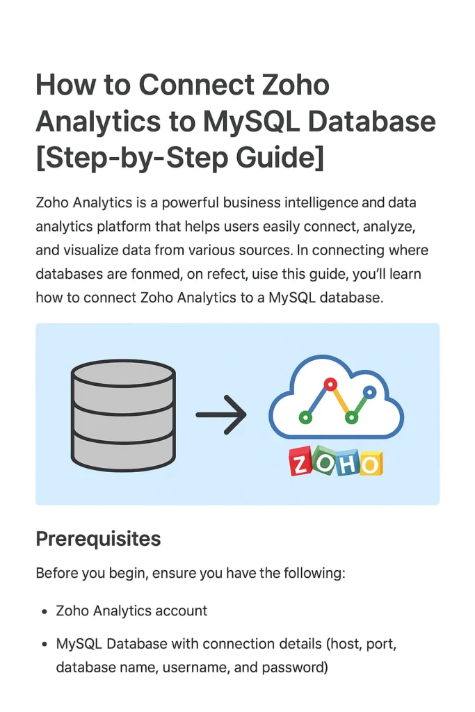 zoho-analytics-mysql-connection